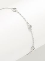 צמיד כסף 925 משובץ