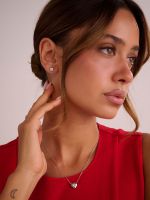 עגילי כסף 925 צמודים