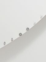 סט 3 עגילים צמודים מכסף 925