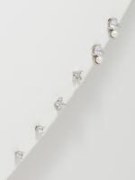 סט 3 עגילים צמודים מכסף 925