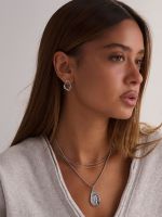 עגילים אמורפים ארוכים מכסף 925