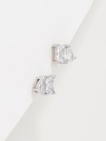 עגילי זירקון צמודים מכסף 925