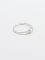 טבעת כסף 925 בשיבוץ מדורג