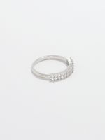 טבעת כסף 925 משובצת