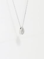 שרשרת טיפה משובצת מכסף 925