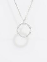 שרשרת עיגול כסף 925