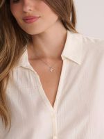 שרשרת עם תליון פרח מכסף 925